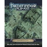 Pathfinder Flip-Mat: Sunken City, 24x30 Double-Sided | Map Dry Erase Battle Grid, for Dungeon Masters and Players