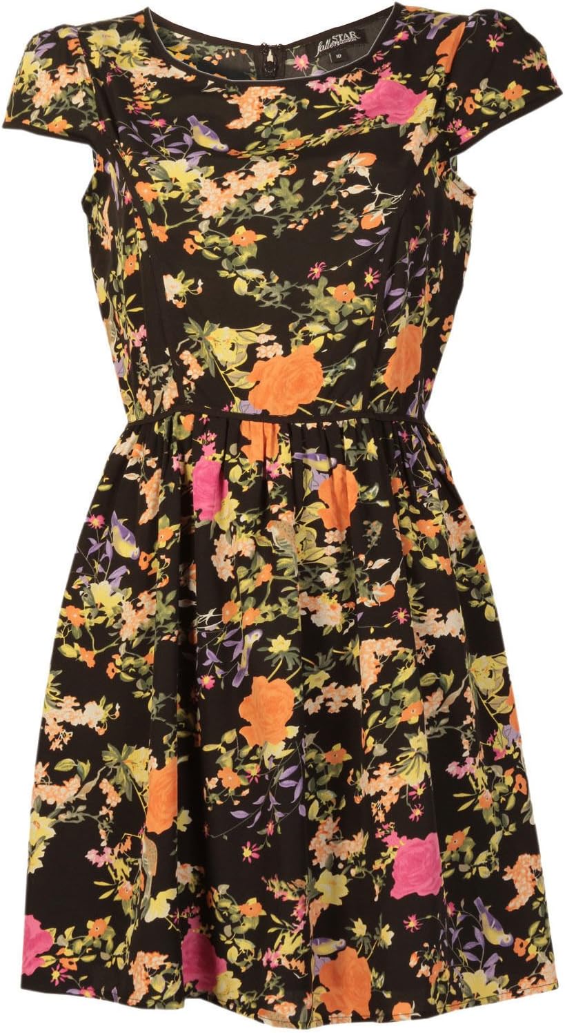 Fallen Star Women's Oriental Print Dress
