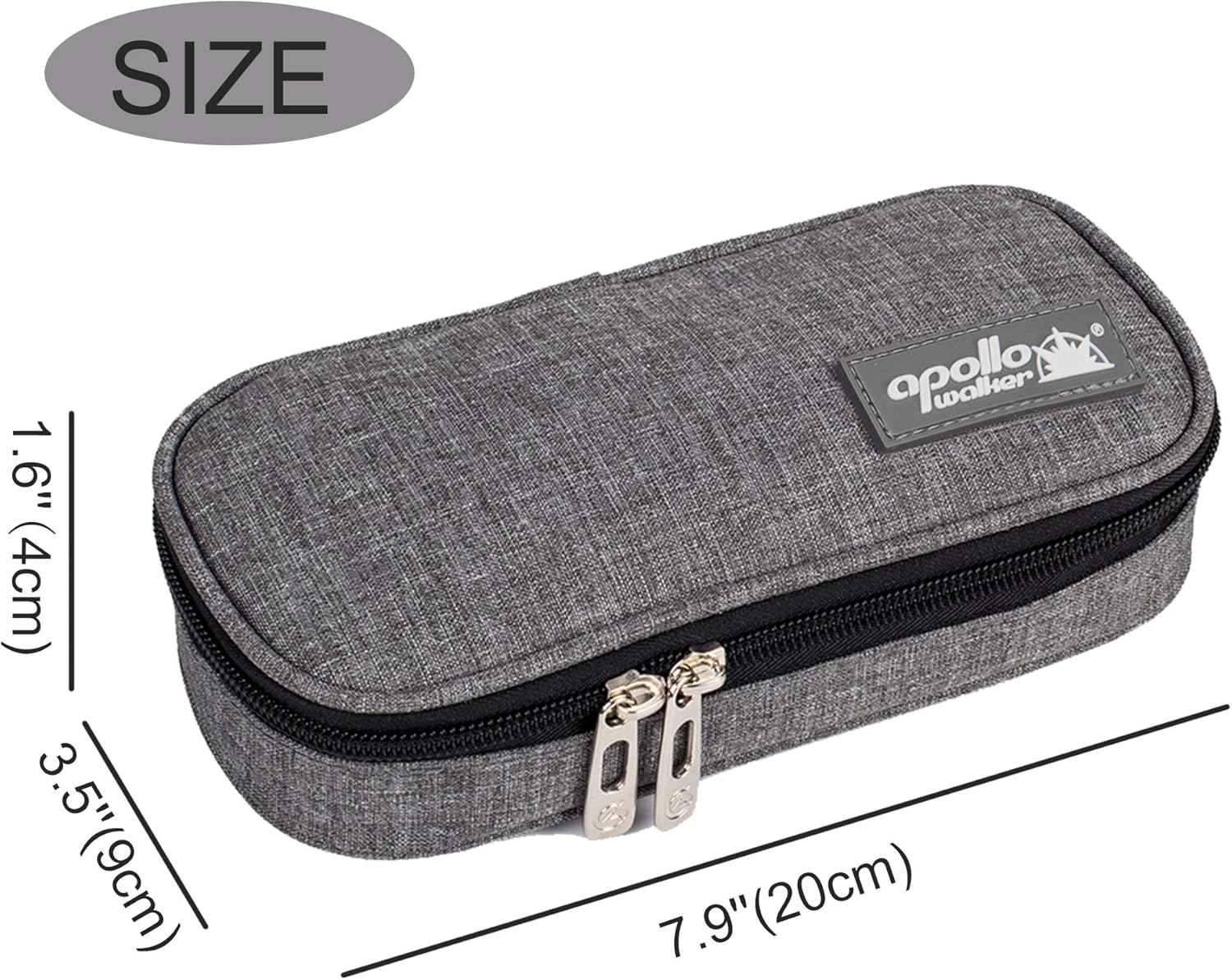 Apollo Walker Insulin Cooler Travel Case Diabetic Medication Cooler with 2 Ice Packs and Insulation Liner(Gray): Health & Personal Care