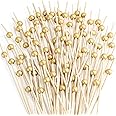 200 Pcs Cocktail Picks, 4.7 Inch Toothpicks for Appetizers, Bamboo Cocktail Sticks Skewers for Drinks, Desserts, Charcuterie,