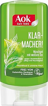 Aok Reinigung Regulierendes Waschgel mit Weißem Tee, 2er Pack (2 x 150 ml)