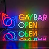 Xixkilly Gay Bar Open Neon Sign for Wall Decor Bar