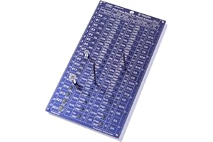 HOME POLIASTER Pilot Hole Sizes for Wood Screws (#0-#24) | Bit and Screw Size Gauge | Fractional,Decimal equivalents,Number & Countersink Size | Tapered & Straight Bits for Softwood/Hardwood (Pro)