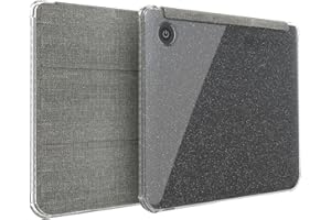 TUDIA SKN FLIP Designed for Kobo Libra Colour Case (2024) - [Auto Wake/Sleep Technology] Shockproof Slim Transparent TPU Back