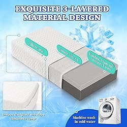 HARBOREST Ice Cube Cooling Pillow for Side Sleepers