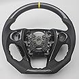 OLIKE Replacement Real Carbon Fiber Leather Steering Wheel Compatible With Honda Accord 9TH GEN 9 2013-2017