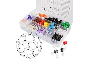 YCHOULEK Molecular Model Kit, 444 Pcs Organic Molecular Chemistry Set, Atom Element Model Kit for Lessons in Chemistry, Molecular Structures Building kit, Ochem Science Gift for Teachers and Students