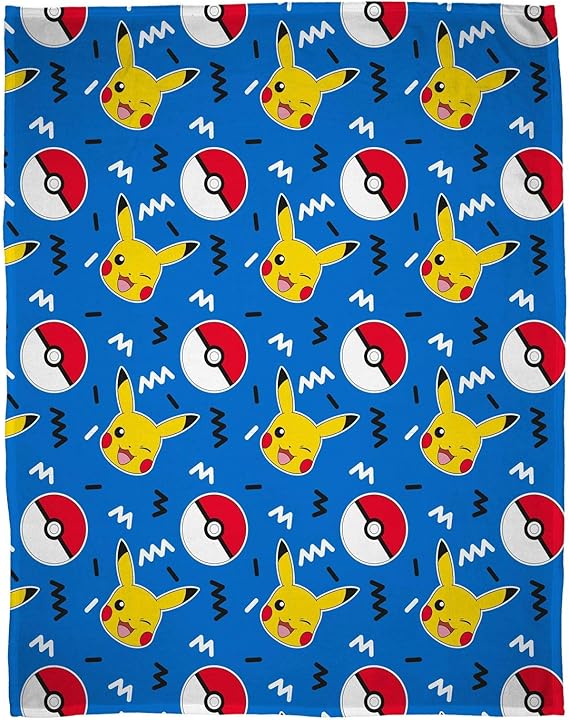 Pokémon Memphis Flannel Fleece Blanket Amazon.co.uk Kitchen & Home