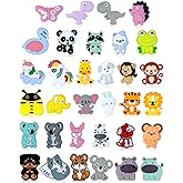 33PCS FIVEIZERO Focal Beads – Bulk Animal Charms for DIY Pens, Keychains, Bracelets, Necklaces, Lanyards, Beaded Pens, Crafting, and Creative Supplies