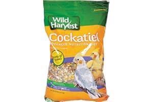 Wild Harvest Advanced Nutrition Cockatiel 8 Pounds, Seed, Grain and Vegetable Mix