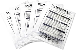 POWERTEC 70008 Clear Plastic Dust Collection Bags, 14-Inch x 32-Inch | Dust Collector Bags for Machine with 14” Filter Drum –
