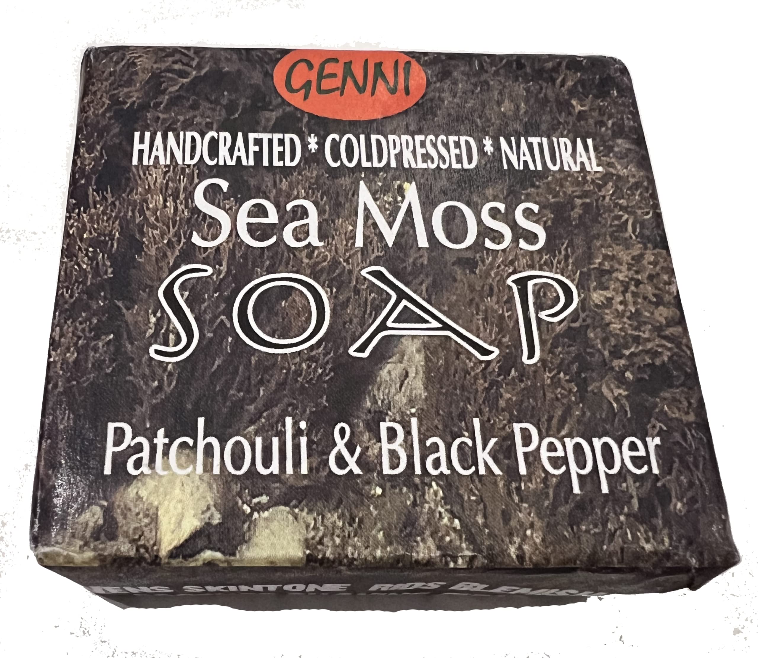 Sea Moss, Patchouli & Black Pepper soap 120g