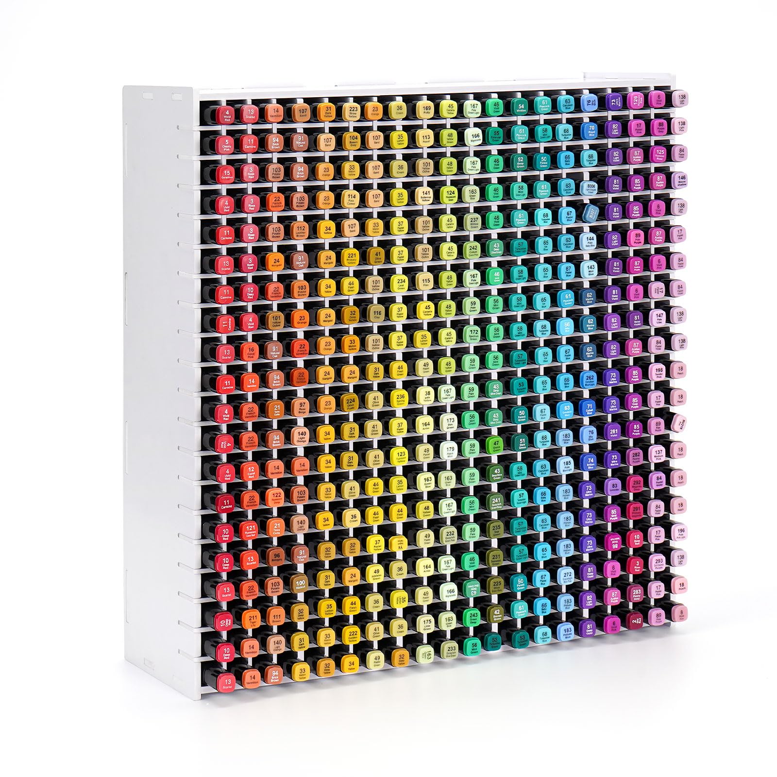 Photo 1 of SANFURNEY 400 Slots Art Marker Storage Rack, Watercolour Brushes Pens Color Pencils Organizer Holder for Desk