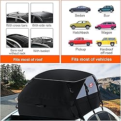 Sailnovo Car Rooftop Cargo Carrier Roof Bag, 20