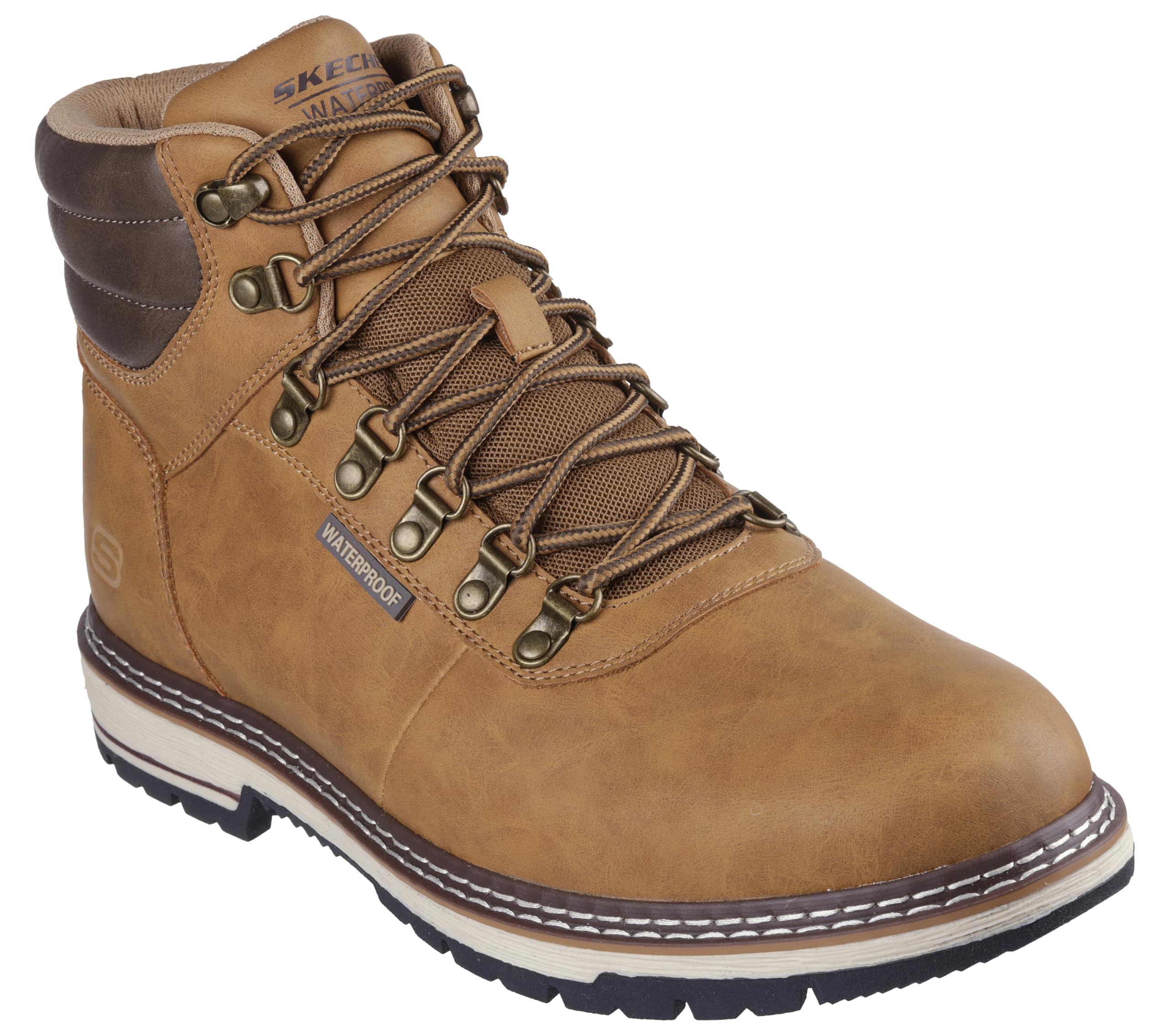 Skechers USA Men’s Men’s Corado-Jaxx Fashion Boot, Wheat, 7