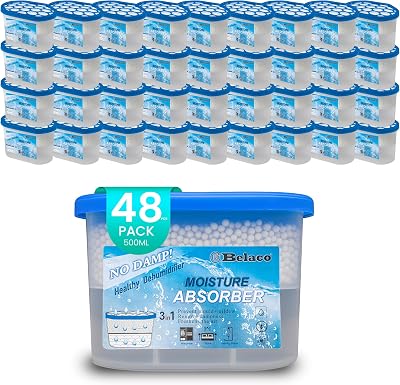 Belaco Dehumidifier Pack 3in1 Mould Mildew Dampness Absorbent Beads