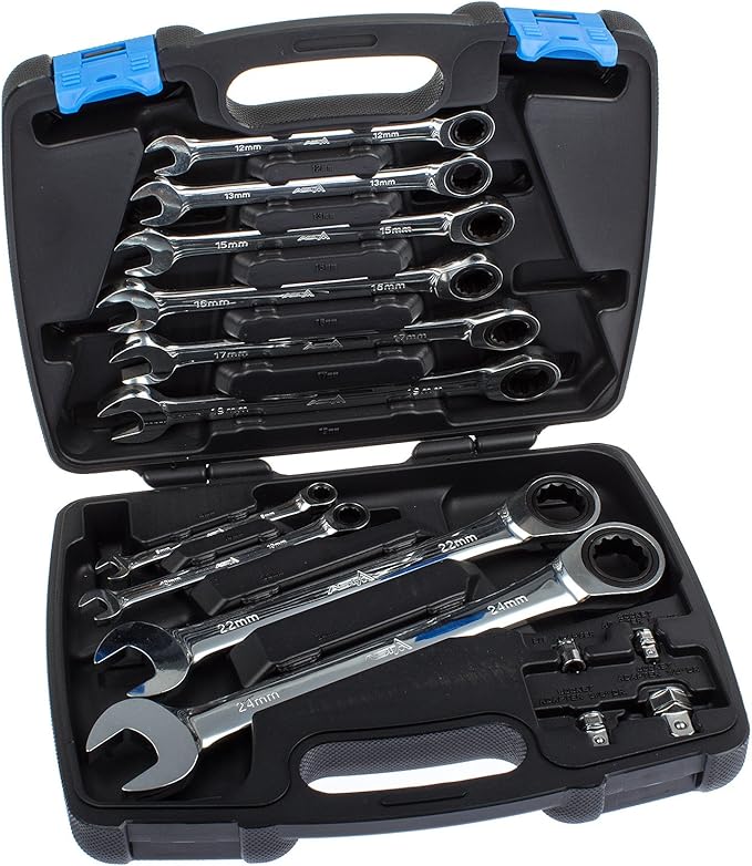 Ratchet Box Spanner Set of 14 Pieces 824 MM 12Point Design 72 teeth ratchet spanner, Spanner