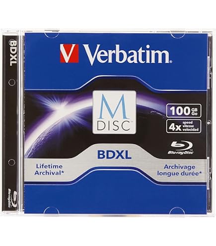 Amazon.com: Verbatim BDXL 100GB 4X White Inkjet Printable, Hub