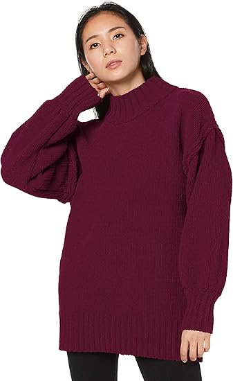 Amazon Co Jp エモダ ワンピース Mole High Neck Mini Op レディース レッド 日本 F Free サイズ 服 ファッション小物