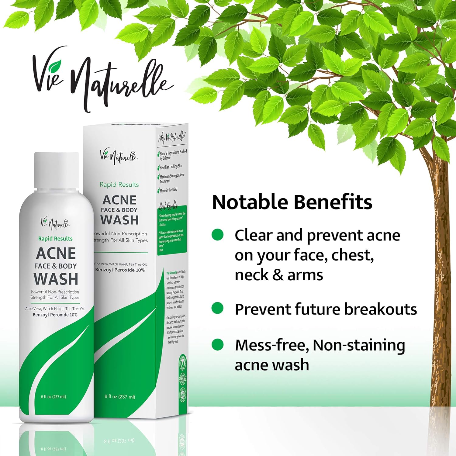 natural benzoyl peroxide face wash