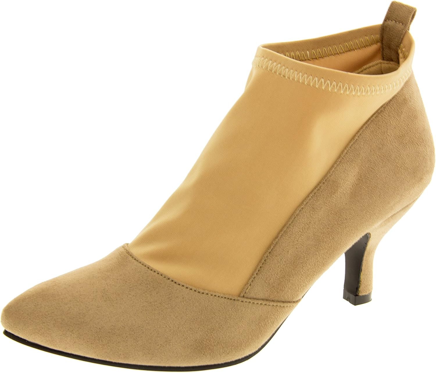 leather block heel pumps