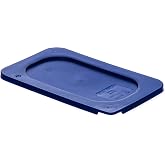 Carlisle FoodService Products 3058360 Smart Lids Ninth Size Polyethylene Lid, Dark Blue , 6.8 x 4.3 x 0.5 inches, 1.28 Ounces