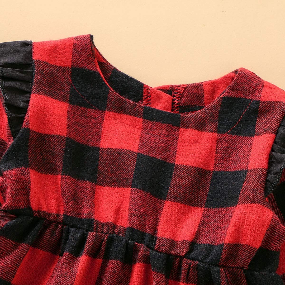 Seven Young Toddler Baby Girl Romper Plaid Bodysuit Ruffle Long Sleeve One Piece Jumpsuit Winter Outfits Clothes Sets 0 24months Baby Clothing Bodysuits One Pieces