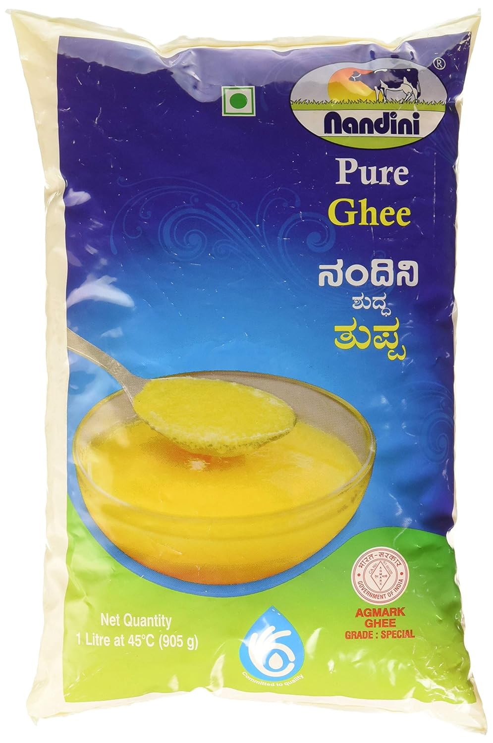 [Pantry] Nandini Pure Ghee, 1L (Pouch) Rs 225 At Amazon Delsheaven