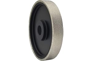 CAQUXIL Diamond Lapidary Jewelry Grinding Wheel 6 Inch with 1 Inch Arbor Hole, Diamond Grinding Wheel for Gem, Marble, Granite, Glass, Ceramics, Cemented Carbide, 60 Grit