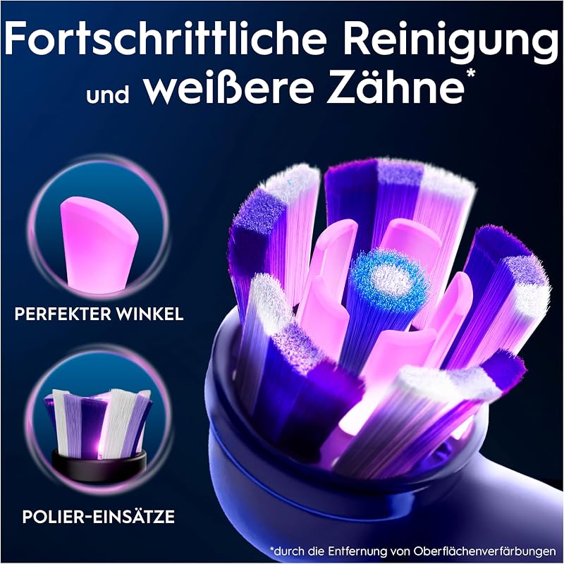 Aufsteckbürsten iO Strahlendes Weiss, Weiß, 8 Stück
