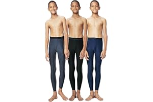 DEVOPS Boys 2~3 Pack UPF 50+ Compression Tights Sport Leggings & Shirt