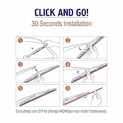 WOWIPER 12 inch (12-M) Silicone Rear Wiper Blade