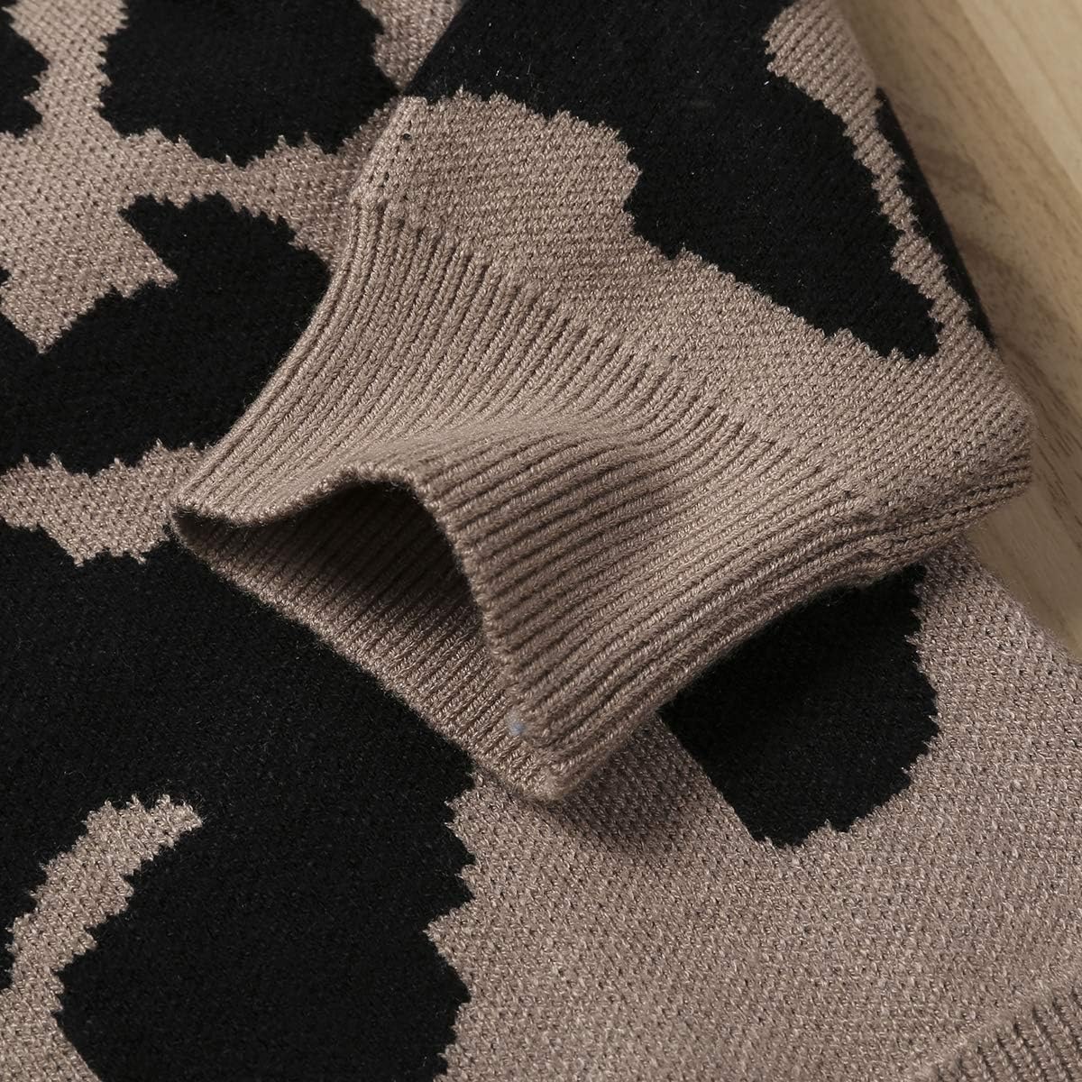 Toddler Baby Girl Boys Leopard Sweatshirt Long Sleeve Shirts Top Pullover Sweater Fall Winter Outfit Clothes: Clothing