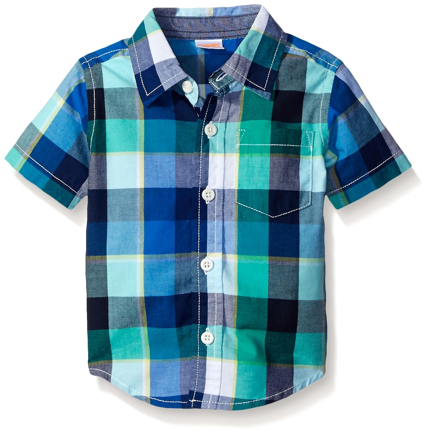 baby boy blue plaid shirt