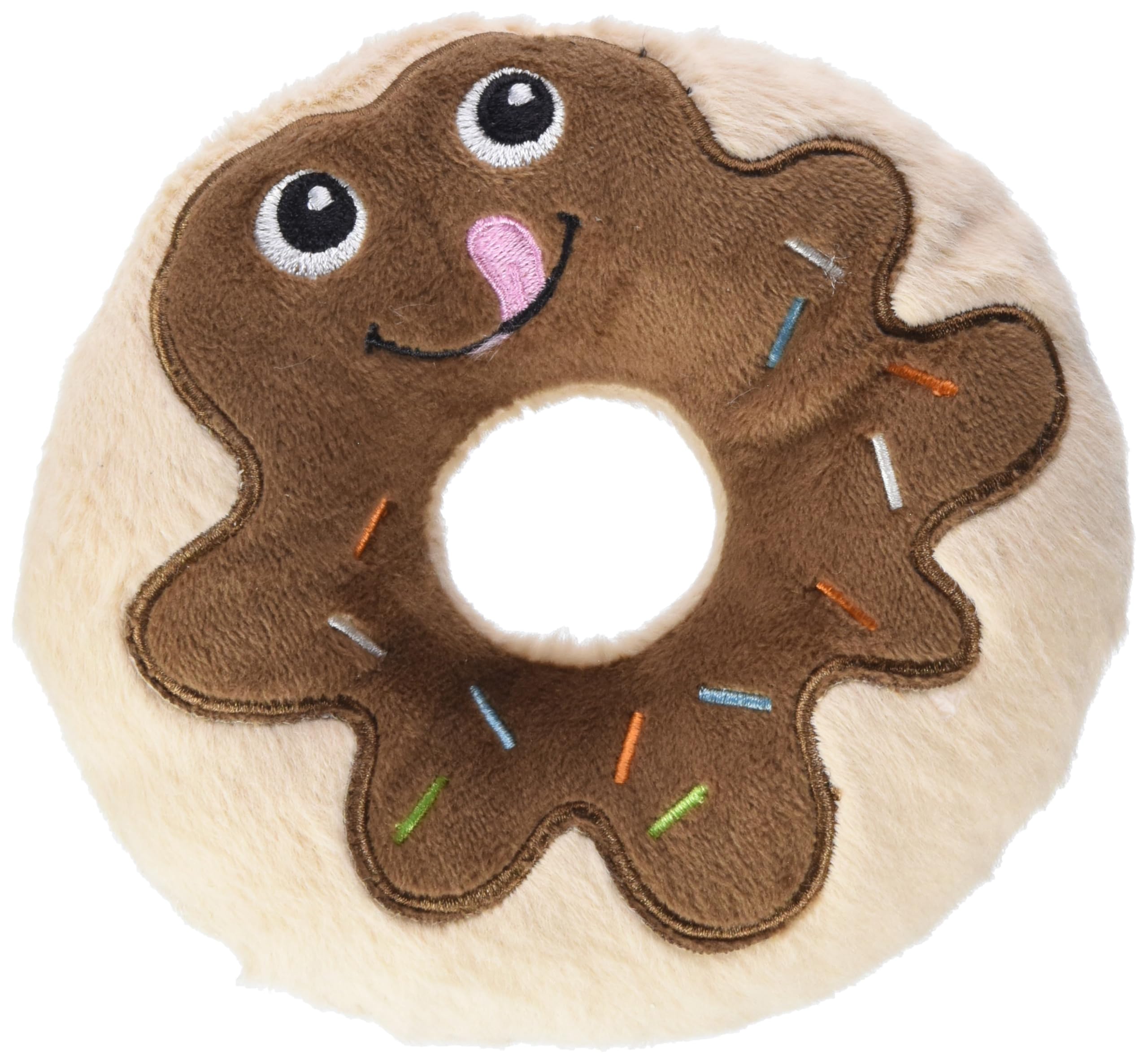 Karlie Dog Toy Plush Chocolate Donut Length 14 cm Brown