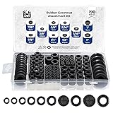 Rubber Grommet kit- Pack of 190 in 2 Types of