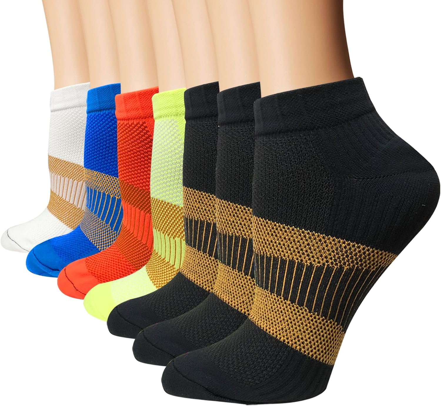 Copper Compression Running Plantar Fasciitis Socks for Men