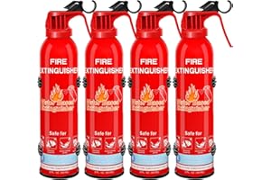 ZIQIANHARD Fire Extinguisher for Home with Mount, 4 Pack Upgraded 8-in-1 Portable Fire Extinguishers For Vehicle Car Boat Marine Kitchen Emergency Supplies, Water-Based Extinguisher For A, B, C, K Fire Types