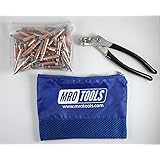 50 1/8 Cleco Sheet Metal Fasteners + Cleco Pliers w/Carry Bag (K1S50-1/8)