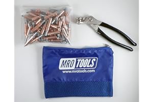 50 1/8 Cleco Sheet Metal Fasteners + Cleco Pliers w/Carry Bag (K1S50-1/8)