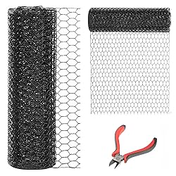 DOLEMODUO 48'' x 150' Black Chicken Wire Mesh