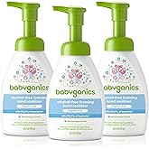 Babyganics Alcohol-Free Foaming Hand Sanitizer, Pump Bottle, Fragrance Free, 8.45 oz, 3 Pack