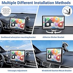 HAUXIY Wireless Apple Carplay Screen for Car 4K