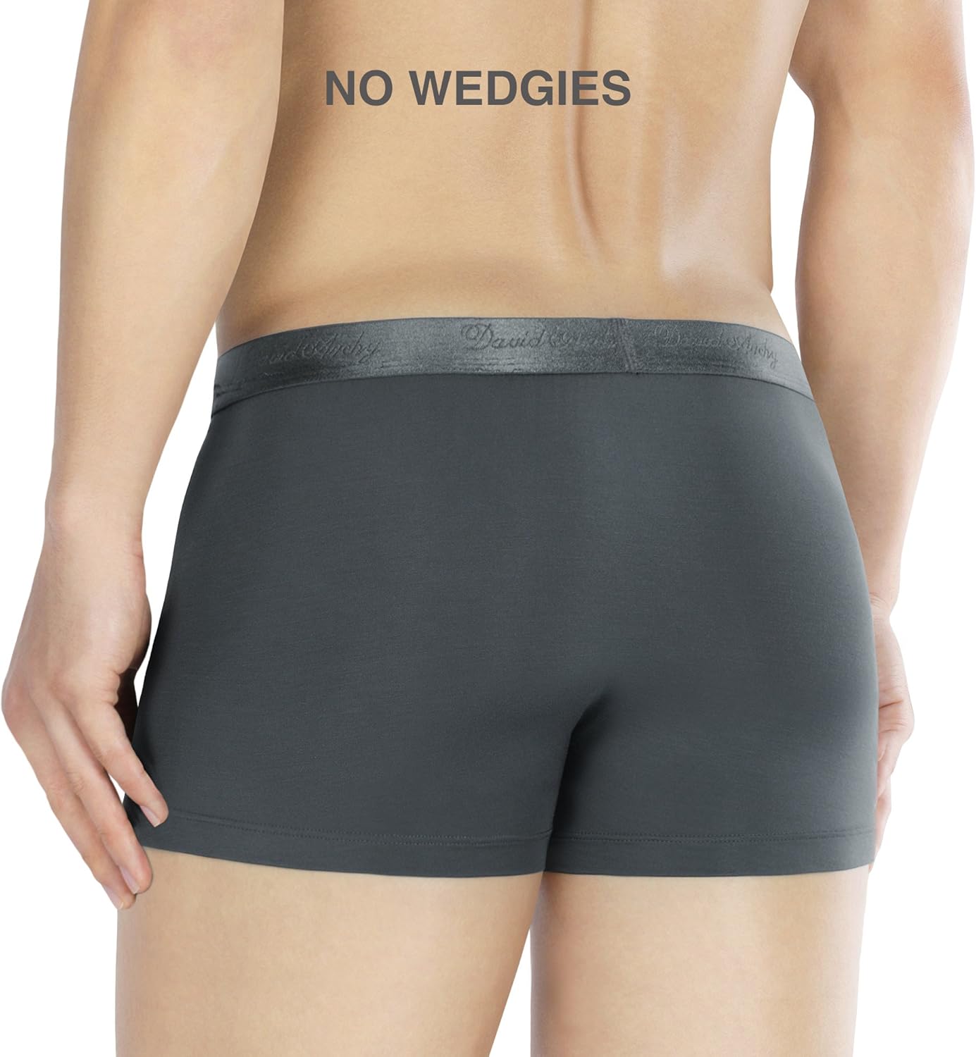 DAVID ARCHY Men's Underwear Ultra Soft Micro Modal Trunks Boxer Briefs with Fly Boxer Shorts in 3 or 4 Pack at  Men’s Clothing store