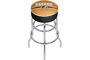 TRADEMARK GLOBAL Trademark Gameroom NHL Philadelphia Flyers Chrome Bar Stool with Swivel