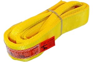 DD SLING & SUPPLY, INC. DD Sling (USA Made). 3" Widths by 6' to 20' Lengths in Listing, 2 Ply Twisted Eye, Nylon Lifting Slings, Eye & Eye, 8,900 lbs Vert, 7,200 lbs Choker, 17,800 lbs Basket Load Capacity (3" x 8')