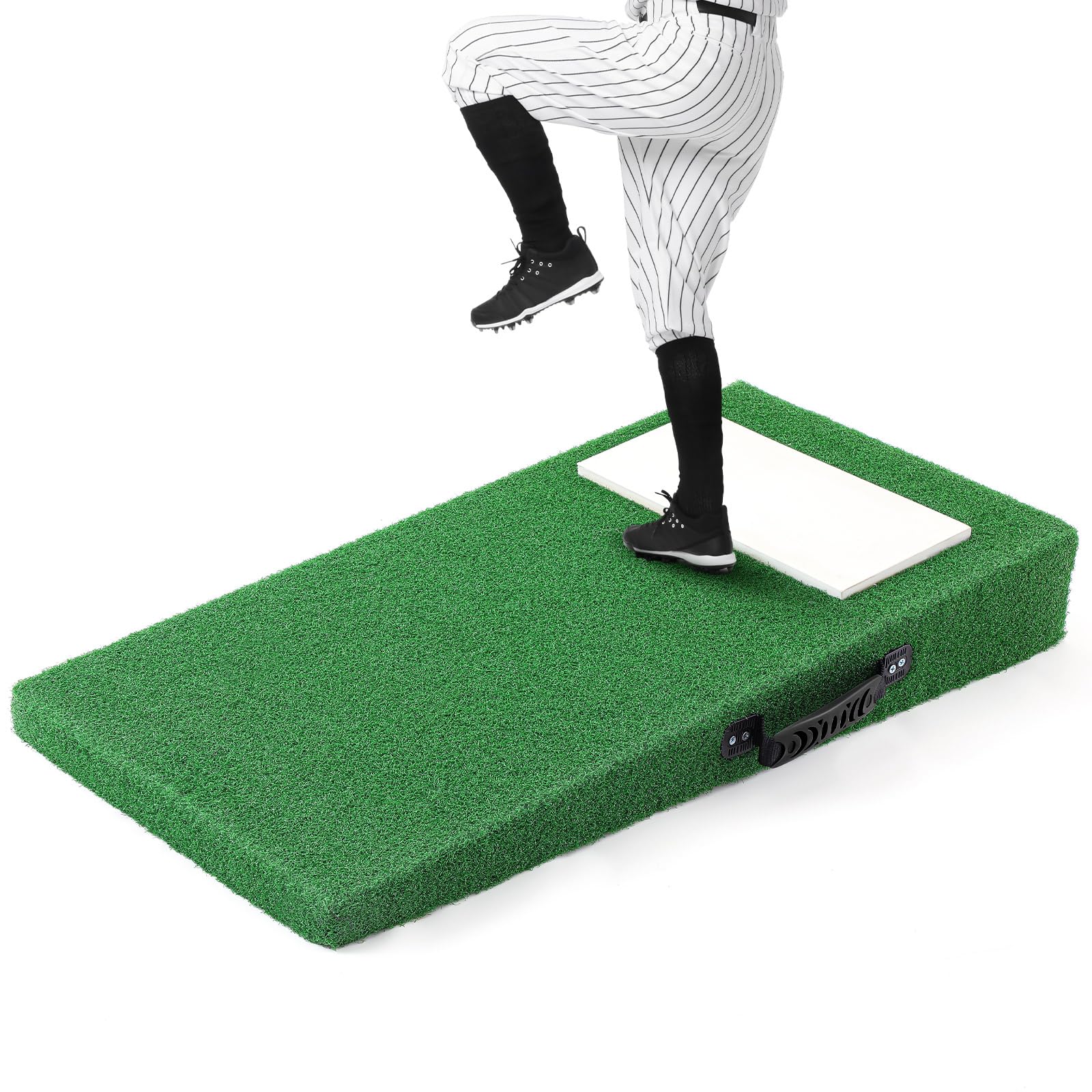 Photo 1 of WinnerWhy 4 Inches Portable Pitching Mound Portable Youth Baseball Pitching Mound Softball Trainers for Training Pitching 30 x 16 x 4 Inch