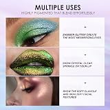 LANGMANNI 10 Pcs Liquid Glitter Eyeshadow Set Matte Pressed Pigmented Palette view 4