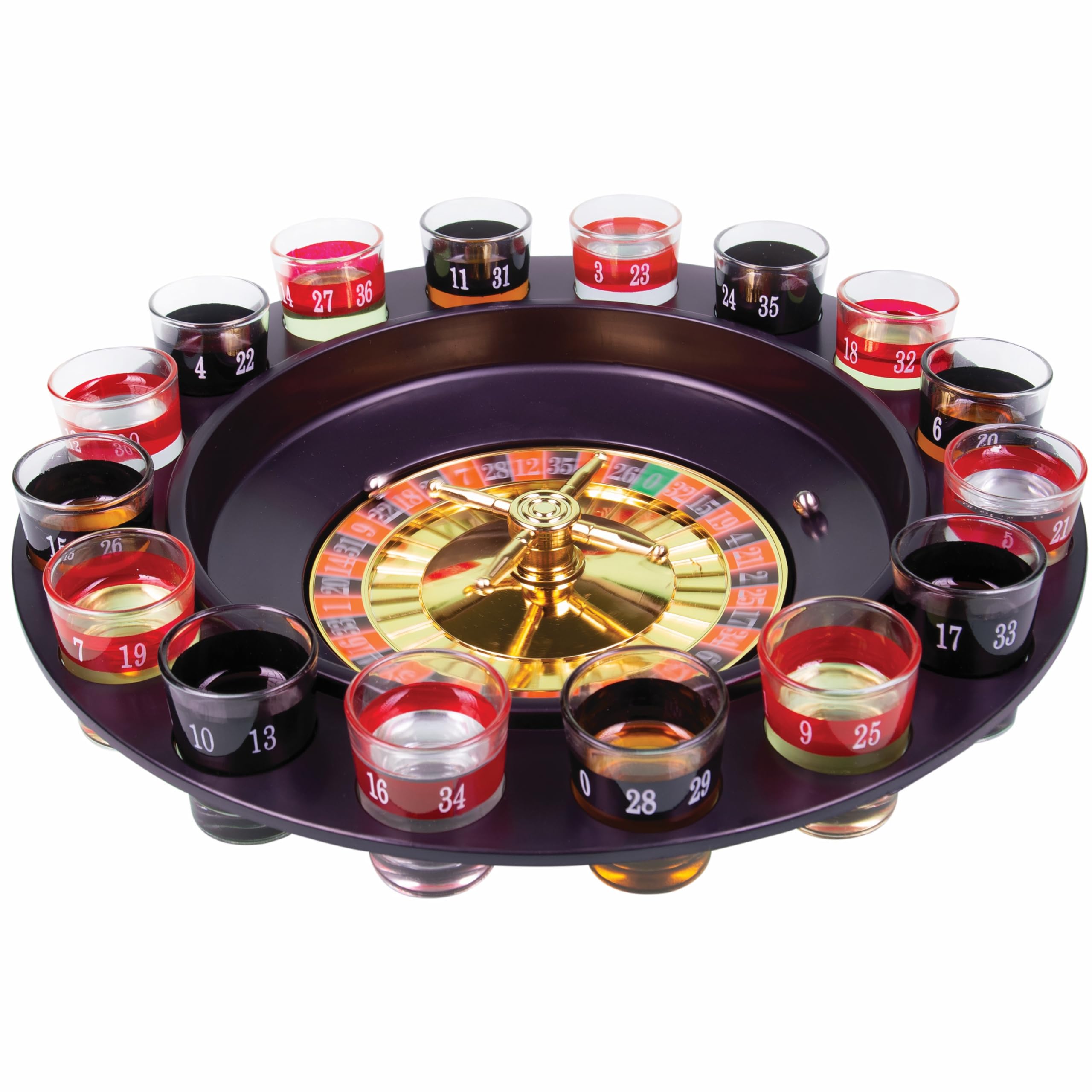 Fizz Creations Shot Drinking Roulette Wheel. Great for Adult Party Games, Hen Party Games. Exciting way to Liven up your next Party. Easy to Play Fun Adult Drinking Games. Fun Games for Adults