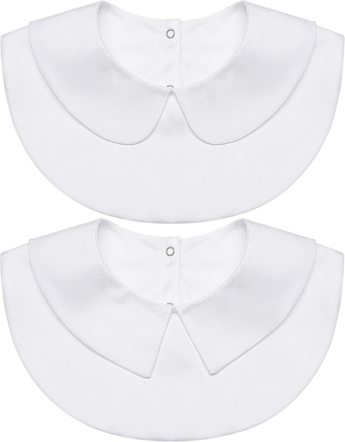 SATINIOR 2 Pieces Fake Collars Dickey Collar Detachable Collars for Women Girls (White): Clothing